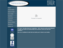 Tablet Screenshot of diamondautoinc.net